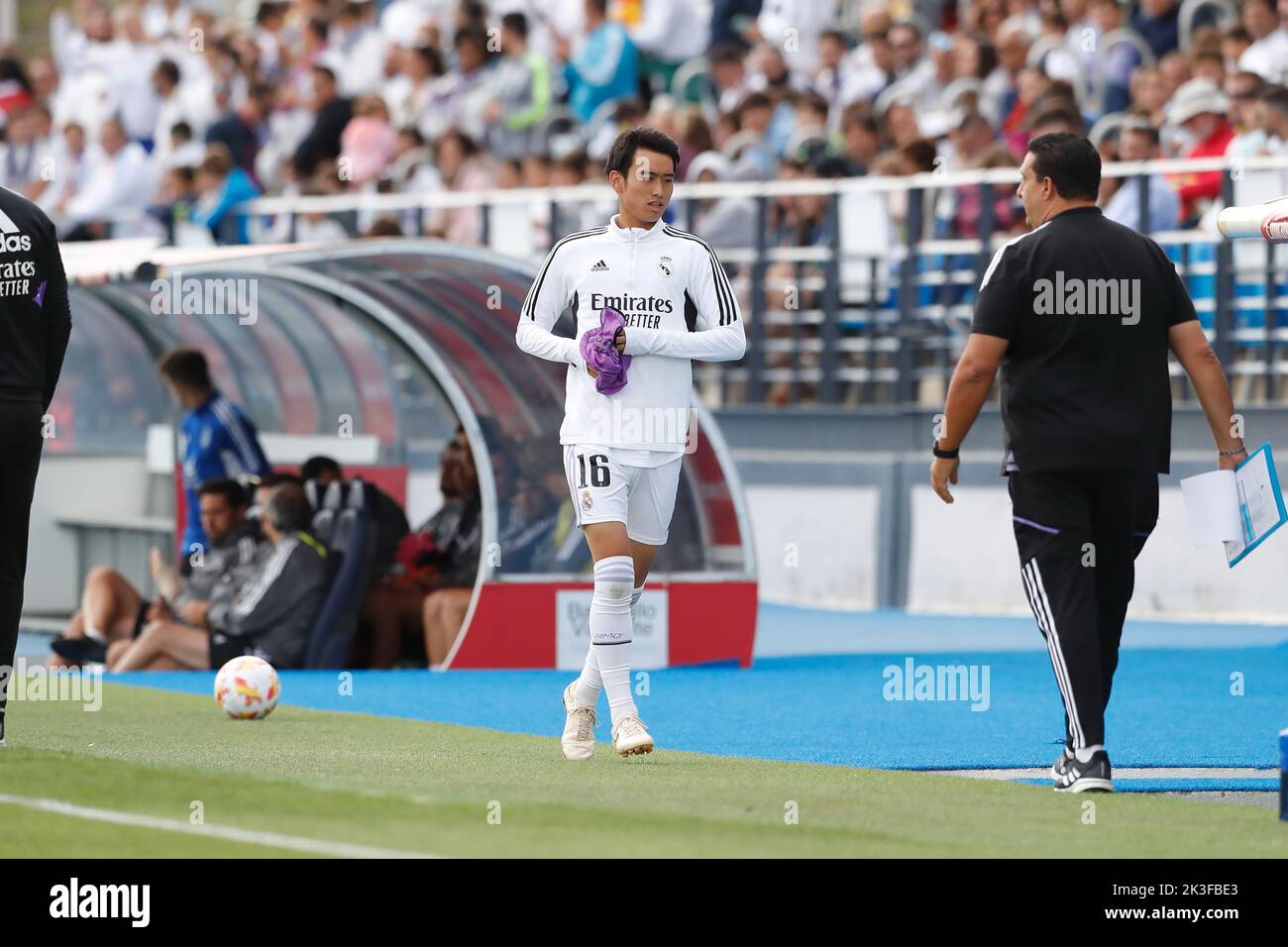 Madrid, Spain. 25th Sep, 2022. Takuhiro Nakai (RM Castilla) Football/Soccer Spanish "Primera