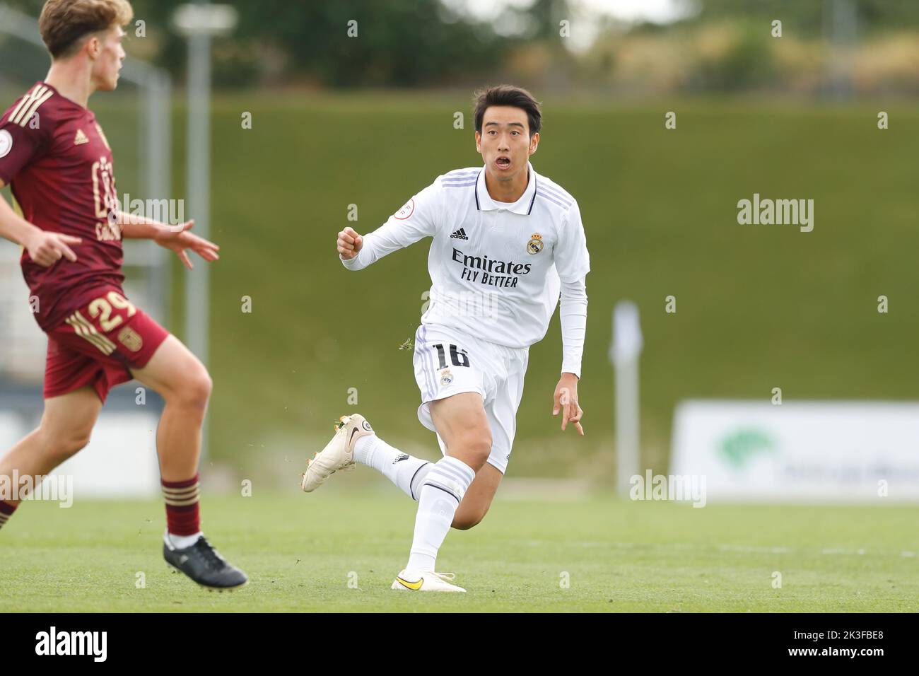Madrid, Spain. 25th Sep, 2022. Takuhiro Nakai (RM Castilla) Football/Soccer Spanish "Primera