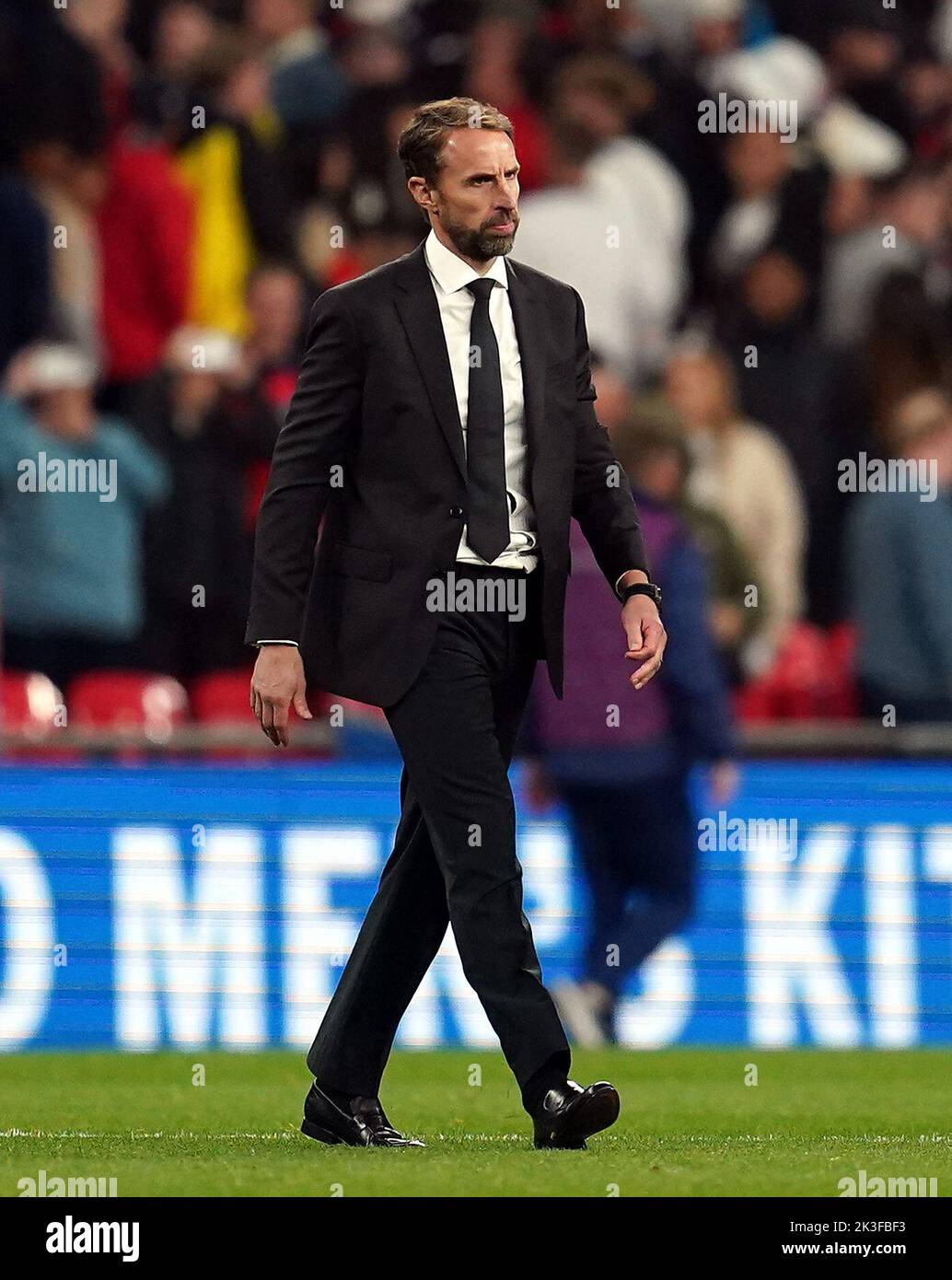 England manager Gareth Southgate after the UEFA Nations League match at Wembley Stadium, London. Picture date: Monday September 26, 2022. Stock Photo