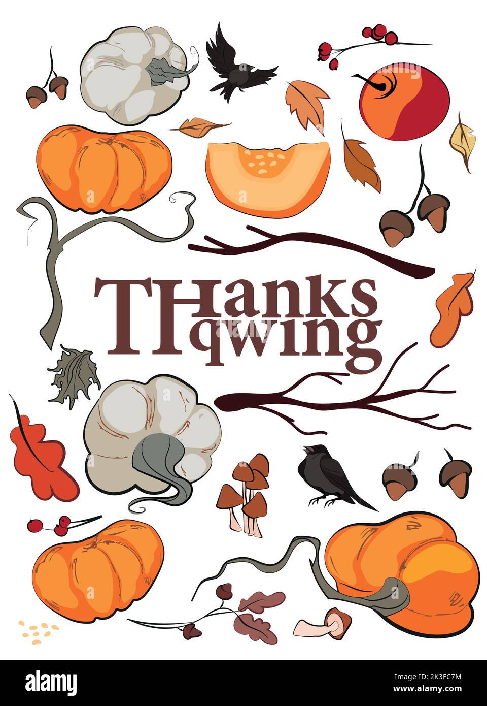 Happy Thanksgiving holiday vector design template for websites, posters ...