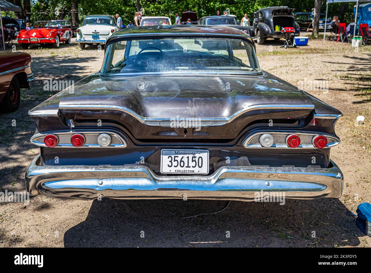 Falcon Heights, MN - June 18, 2022: High perspective rear view of a ...