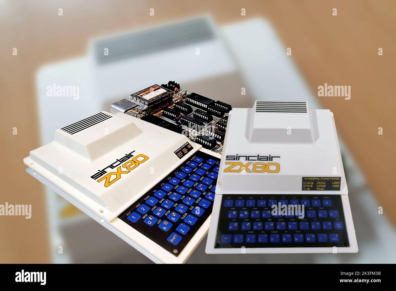 The Sinclair ZX80 is a home computer manufactured between 1979 and 1981 by Sinclair Research. Stock Photo