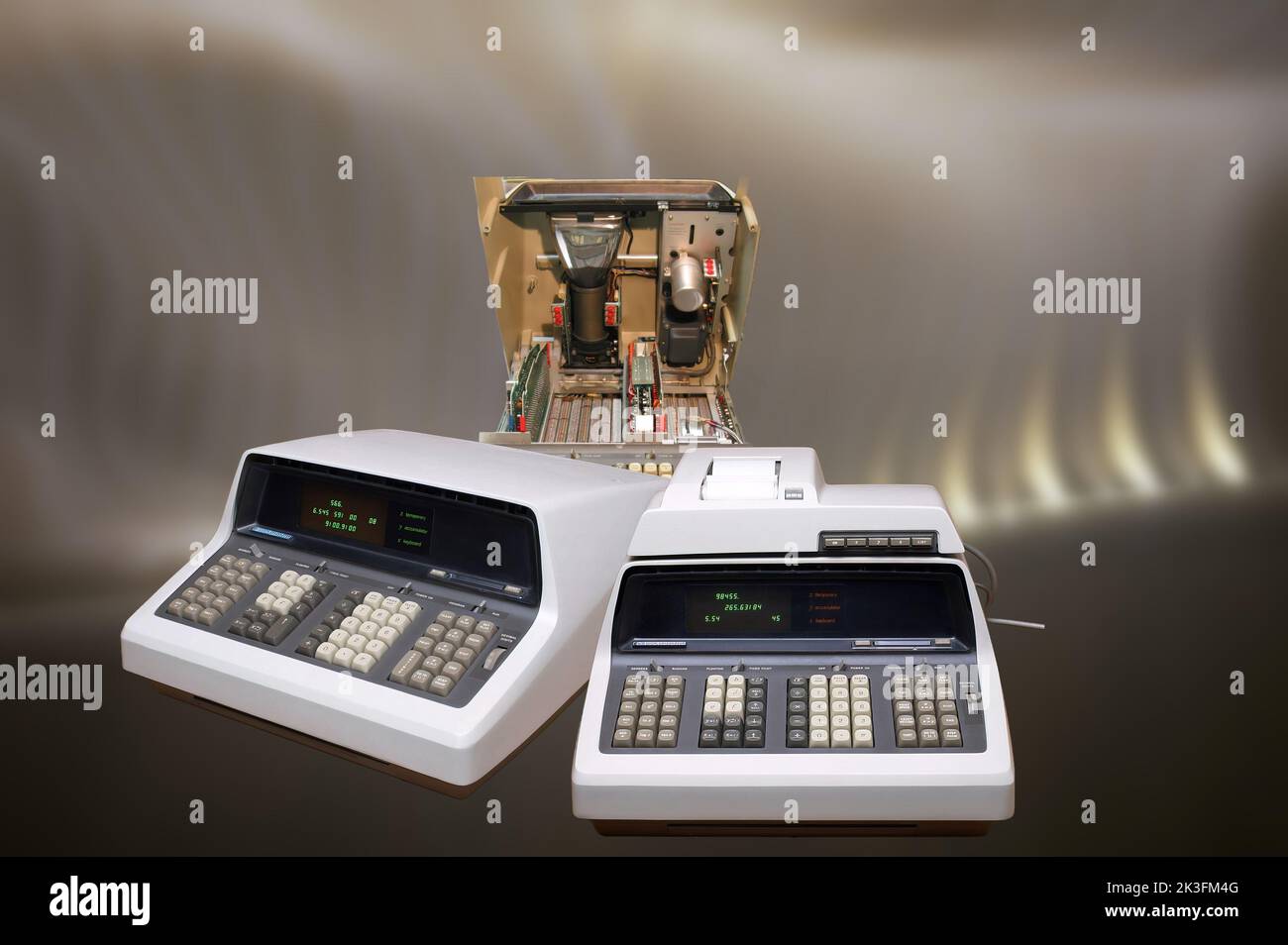 The Hewlett-Packard 9100A ( hp 9100A ) is one of the first programmable calculators (or computers), first appeared in 1968 Stock Photo