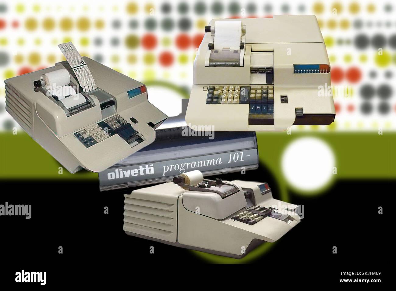 The Olivetti Programma 101 is considered by a part of computer historiography, the first personal computer in history Stock Photo