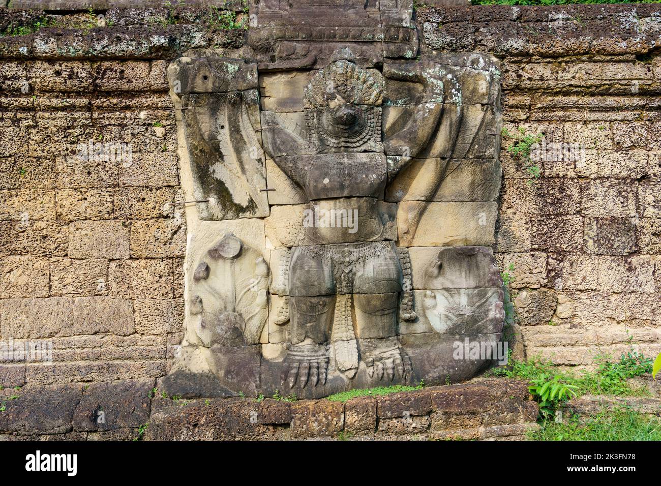 Cambodia. Siem Reap. The Archaeological Park Of Angkor. Preah Khan ...