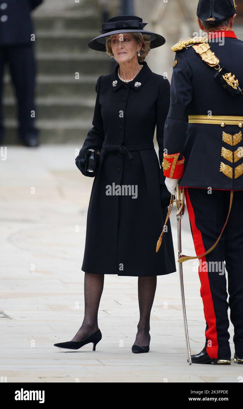 Penelope Knatchbull, Countess Mountbatten of Burma, at the State Funeral of Queen Elizabeth II