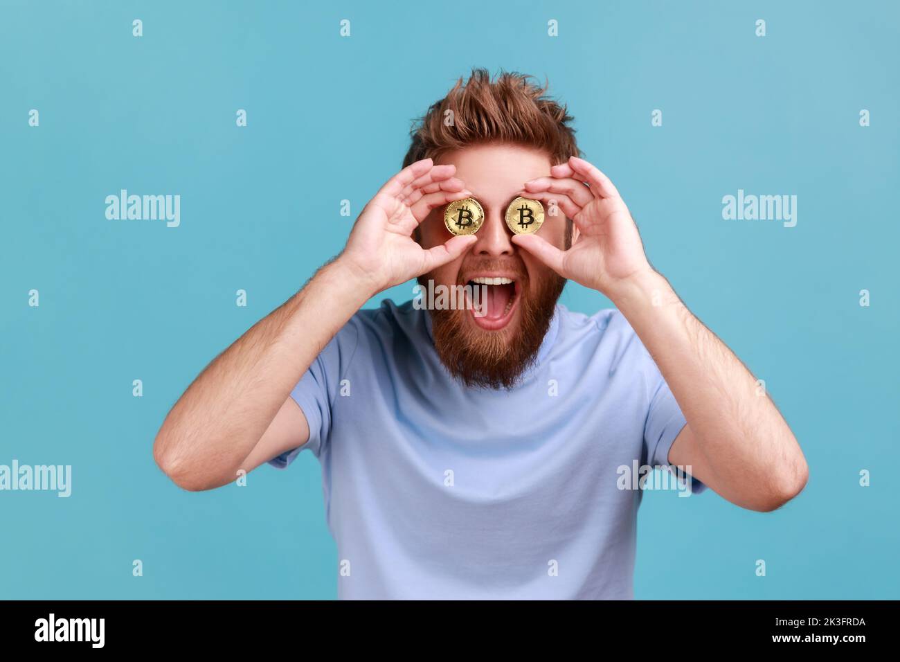 Man money eyes hi-res stock photography and images - Alamy