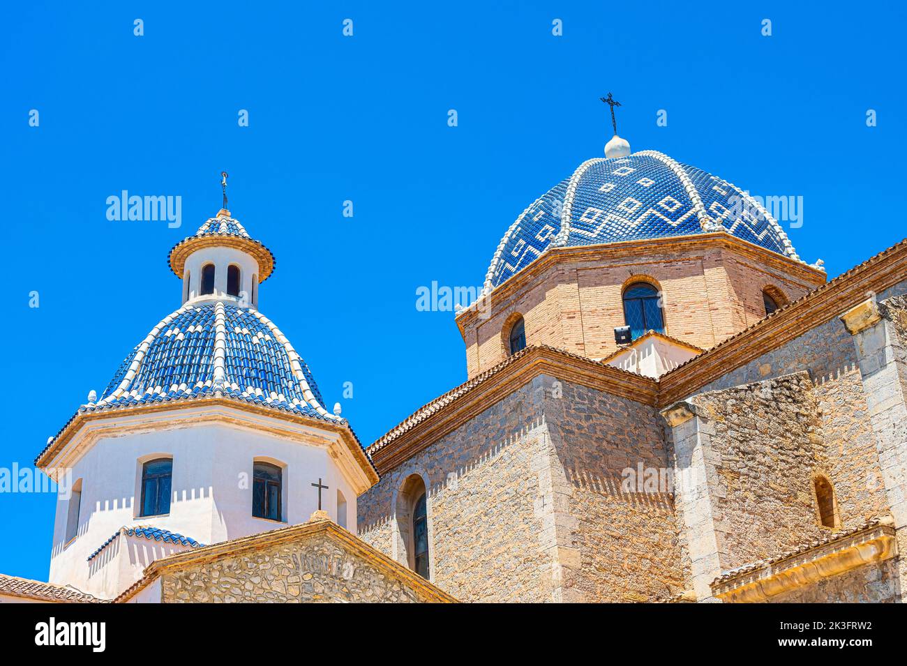 Alicante, Spain, 2022: Church of Our Lady of Consolation of Altea Stock Photo