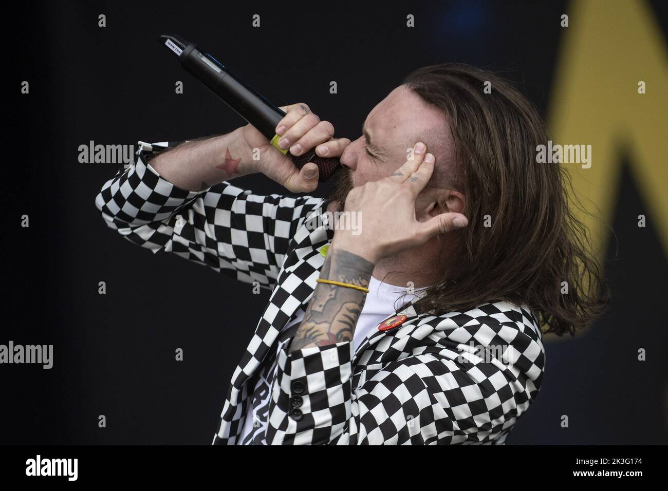 CASTLE DONINGTON: Download Festival Day 3 Featuring: Baz Mills Where: Castle Donington, United Kingdom When: 12 Jun 2022 Credit: Neil Lupin/WENN Stock Photo