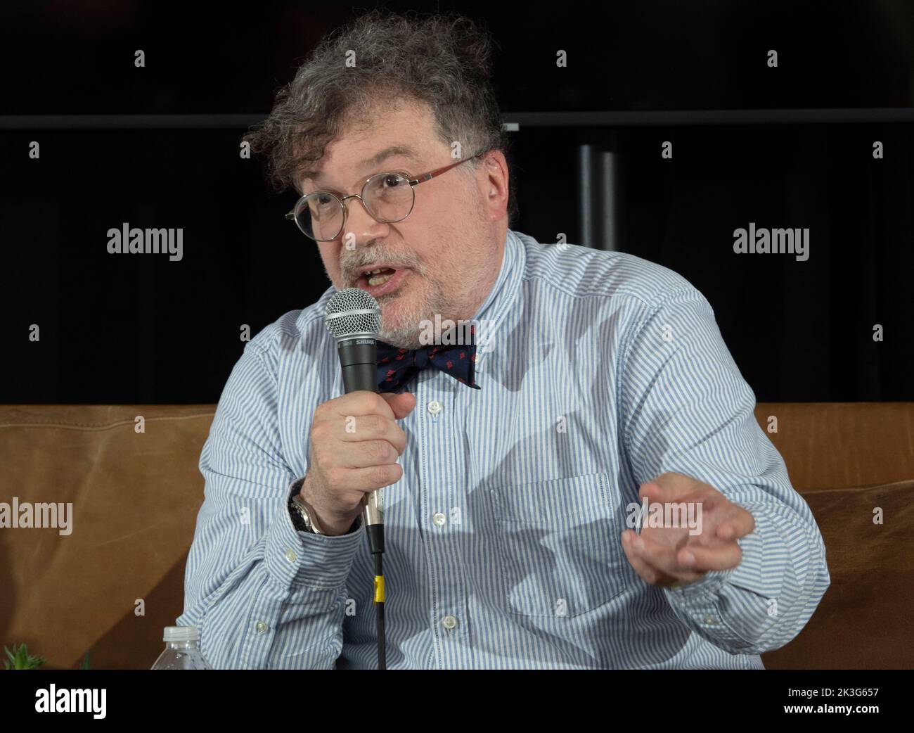 Austin, TX, USA. 24th Sep, 2022. Dean of the National School of Tropical Medicine and a professor at Baylor College of Medicine in Houston PETER HOTEZ speaks during an interview session at the annual Texas Tribune Festival in downtown Austin on September 24, 2022. (Credit Image: © Bob Daemmrich/ZUMA Press Wire) Stock Photo