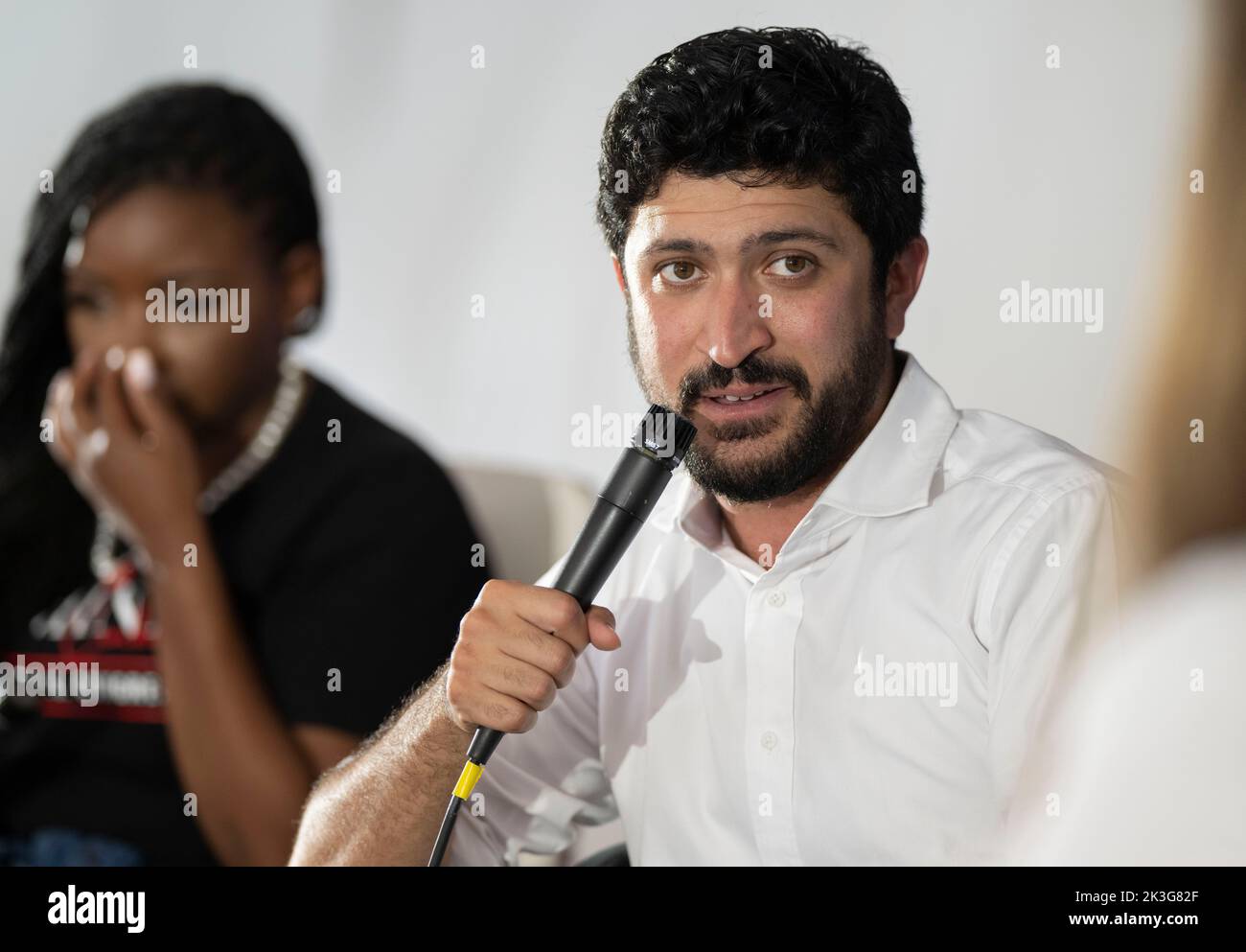 Austin, TX, USA. 24th Sep, 2022. Democratic nominee for House District