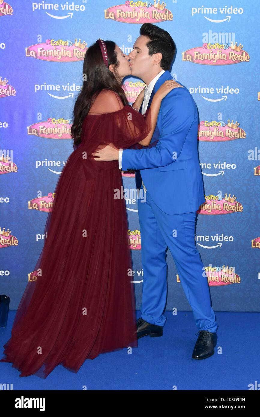 Rome, Italy 26 Sept 2022, Sofi (L) and Luis (R) attend the Me contro