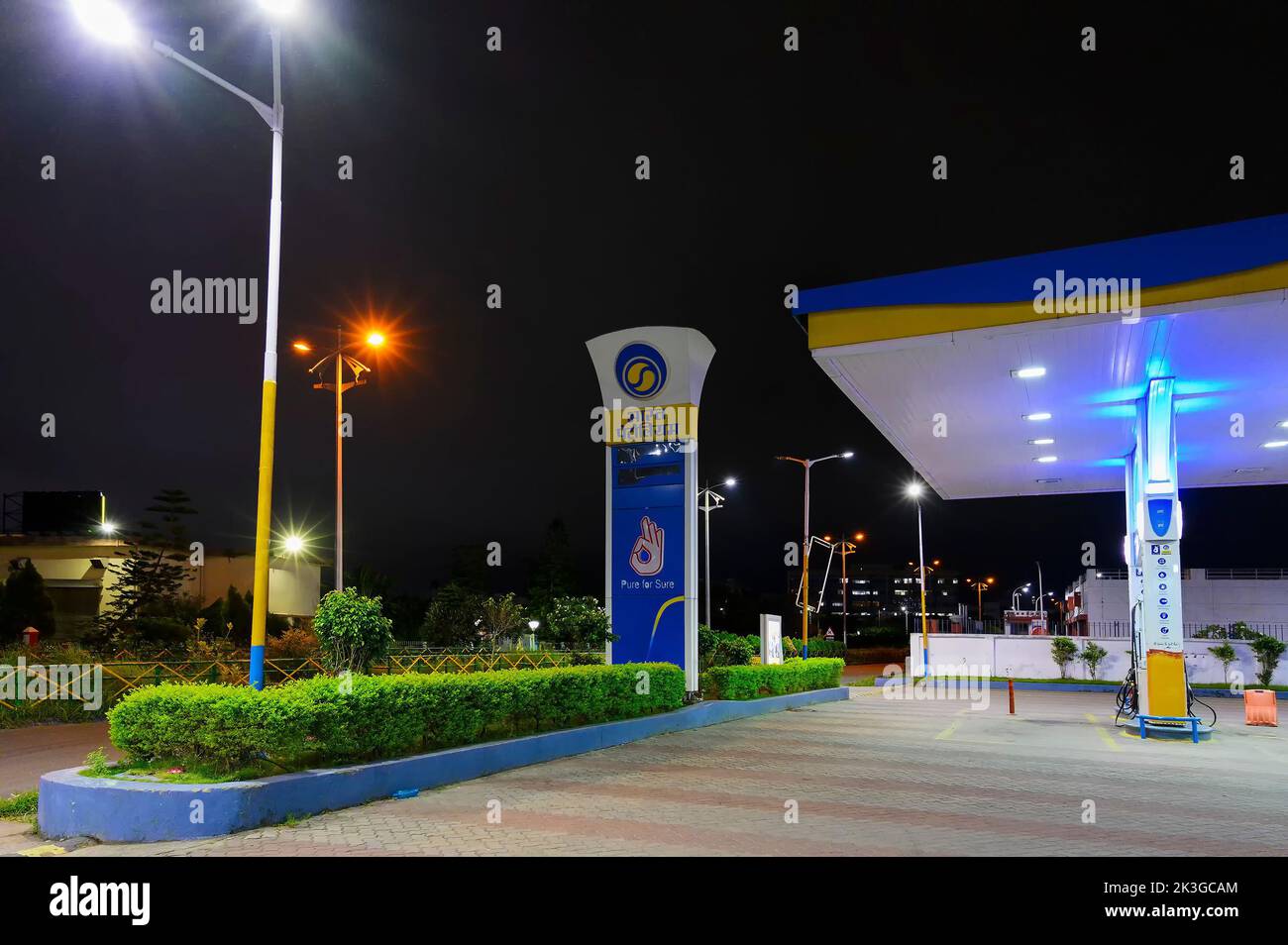 Kolkata, West Bengal, India 24th October 2020 Beautiful night image