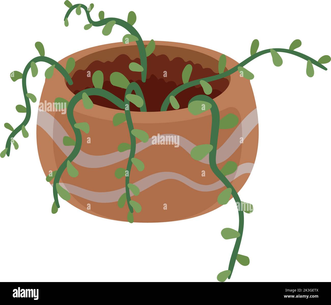 houseplant in clay pot Stock Vector Image & Art - Alamy