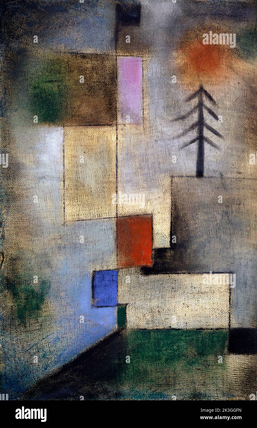 Small fir picture (1922) painting in high resolution by Paul Klee ...