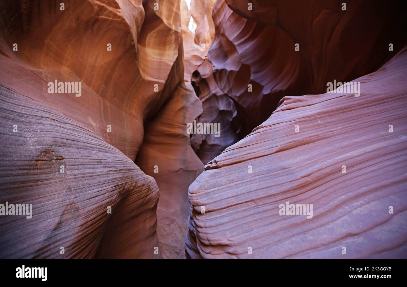 Beautiful slot canyon - Secret Antelope Canyon, Arizona Stock Photo
