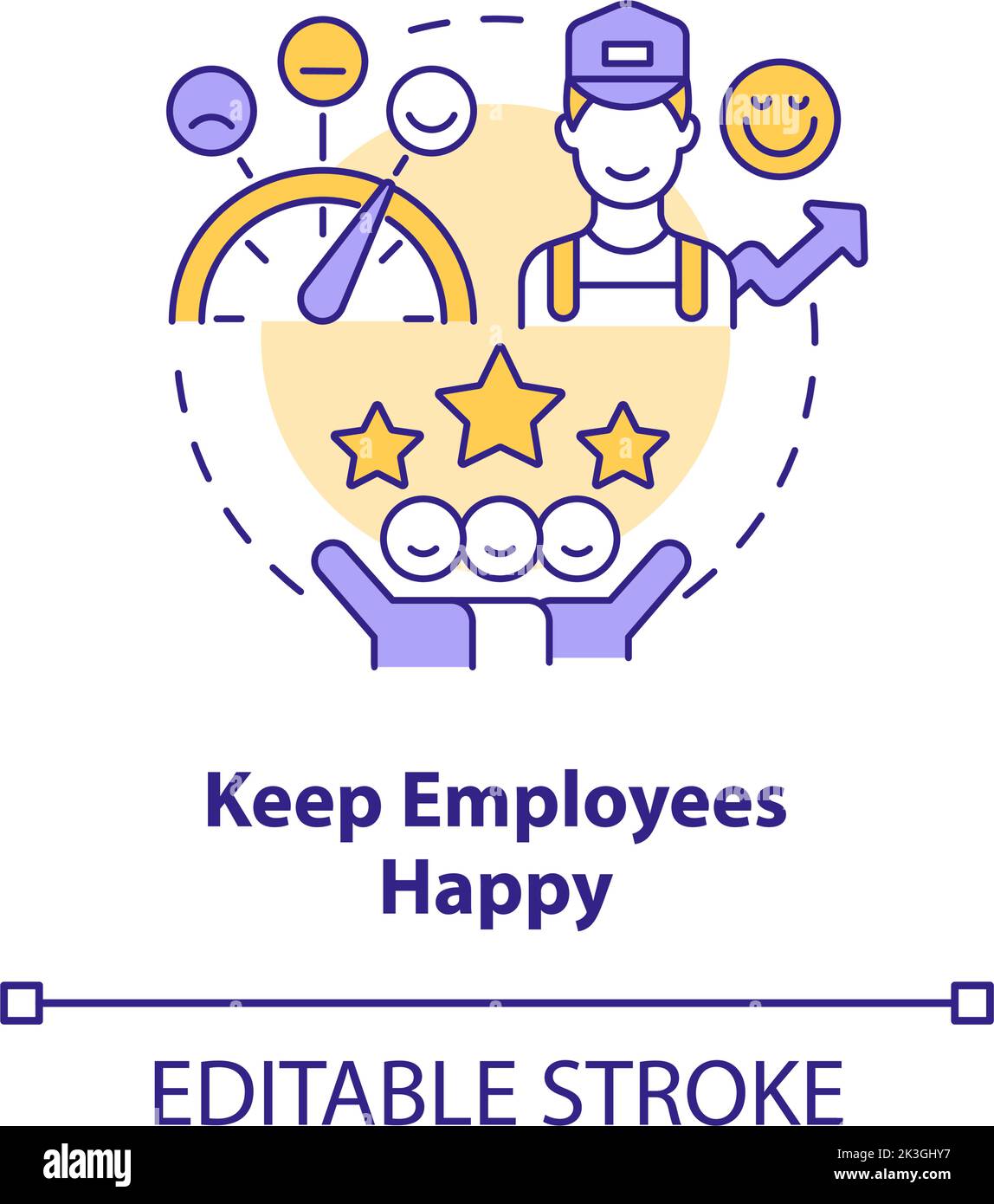 Keep Employees Happy Concept Icon Stock Vector Image Art Alamy keep-employees-happy-concept-icon-stock-vector-image-art-alamy