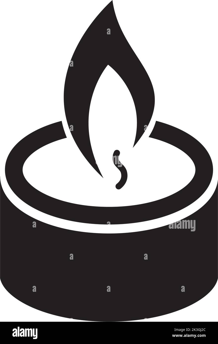 Candle Vector icon design illustration Template Stock Vector Image ...