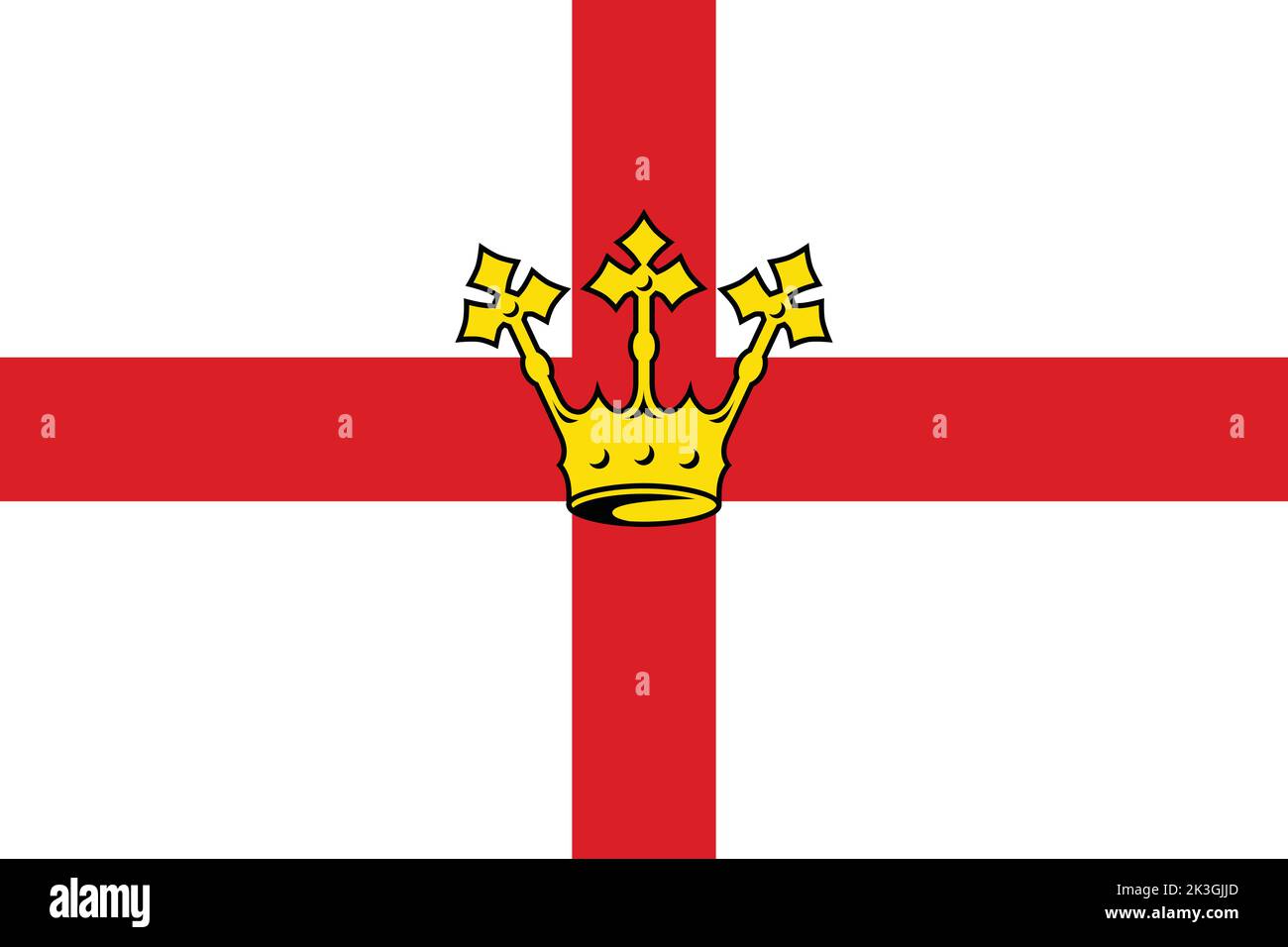 Flag of koblenz germany stock vector image art alamy