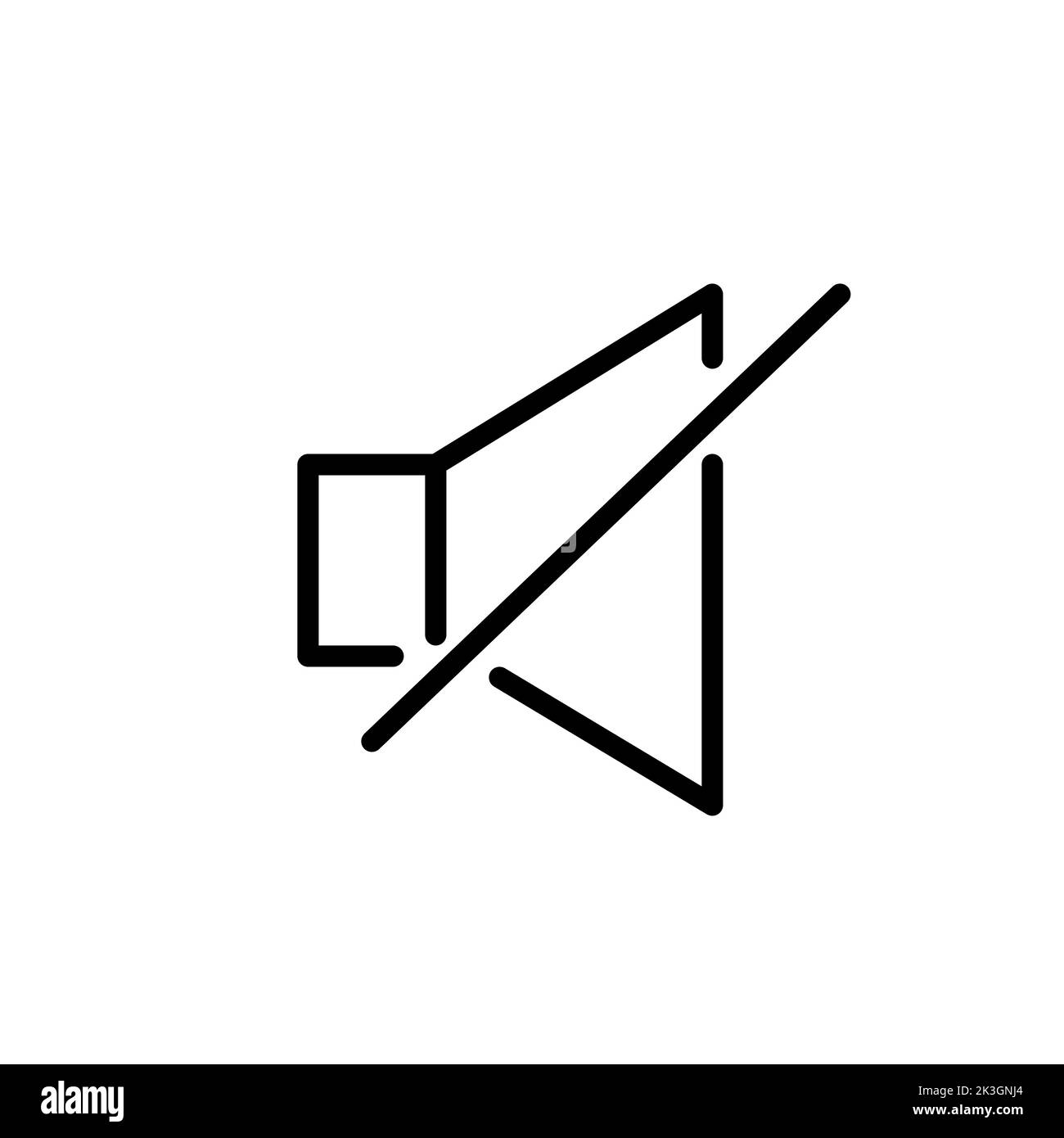 No sound. Noise cancelling, soundproof or mute icon. Pixel perfect