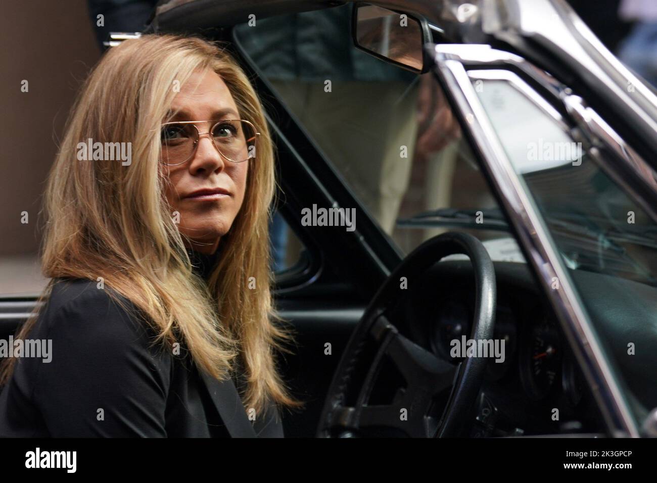 New York, NY, USA. 26th Sep, 2022. Jennifer Aniston on location for THE MORNING SHOW Shooting in NYC, Soho neighborhood in Manhattan, New York, NY September 26, 2022. Credit: Kristin Callahan/Everett Collection/Alamy Live News Stock Photo