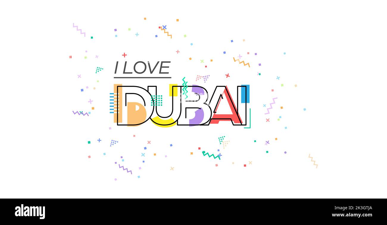 I love dubai Stock Vector Images Alamy