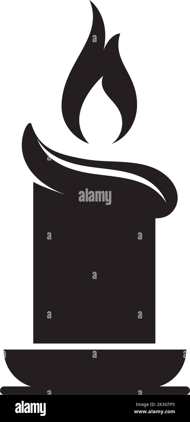 Candle Vector icon design illustration Template Stock Vector Image ...