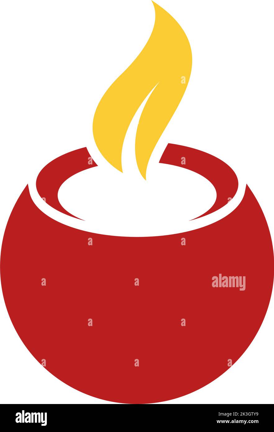 Candle Vector icon design illustration Template Stock Vector Image ...