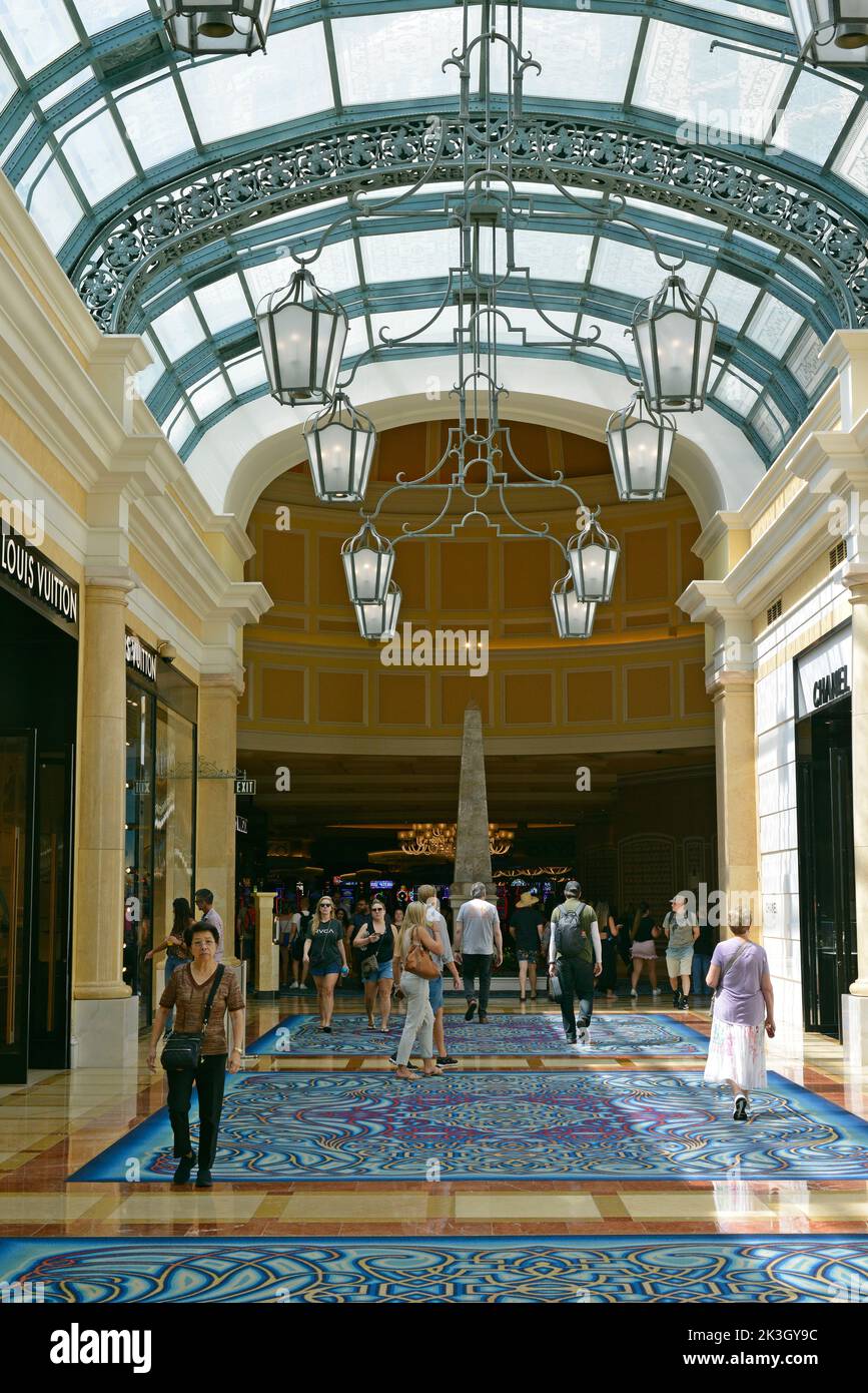 Bellagio Hotel located on the Las Vegas Strip,Nevada,USA Stock Photo