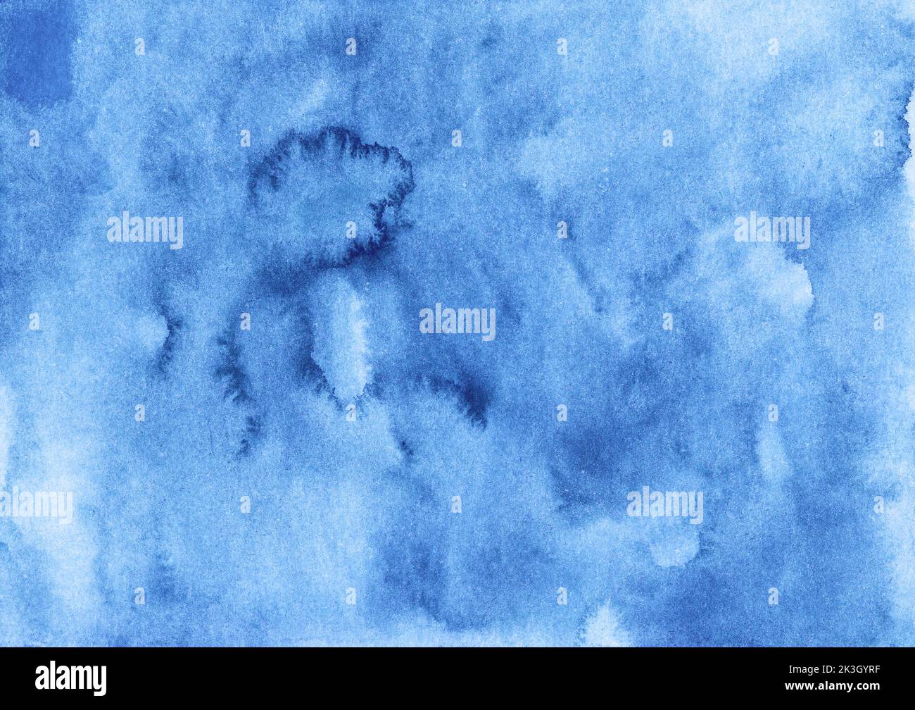 Watercolor deep blue background texture hand painted. Aquarelle sky ...