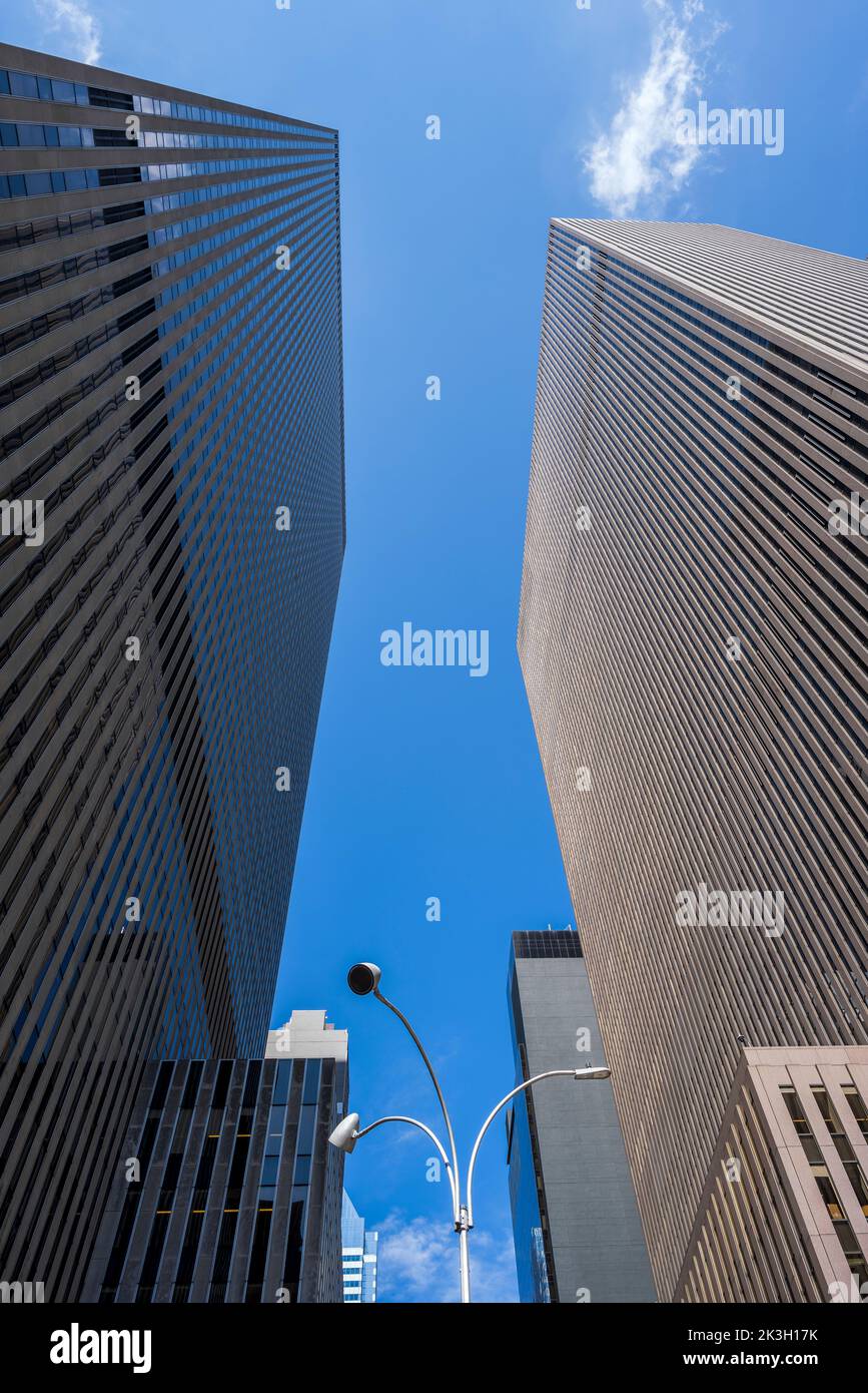 Skyscrapers along 6th Avenue (Avenue of the Americas), Manhattan, New York, USA Stock Photo