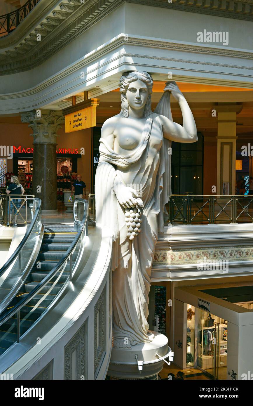 The Forum Shops at Caesars located on the Las Vegas Strip,Nevada,USA Stock Photo