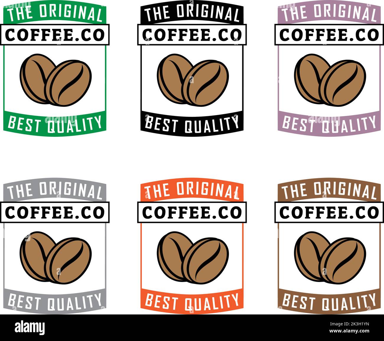 Coffee Beans Icon isolated on a White Background Stock Vector