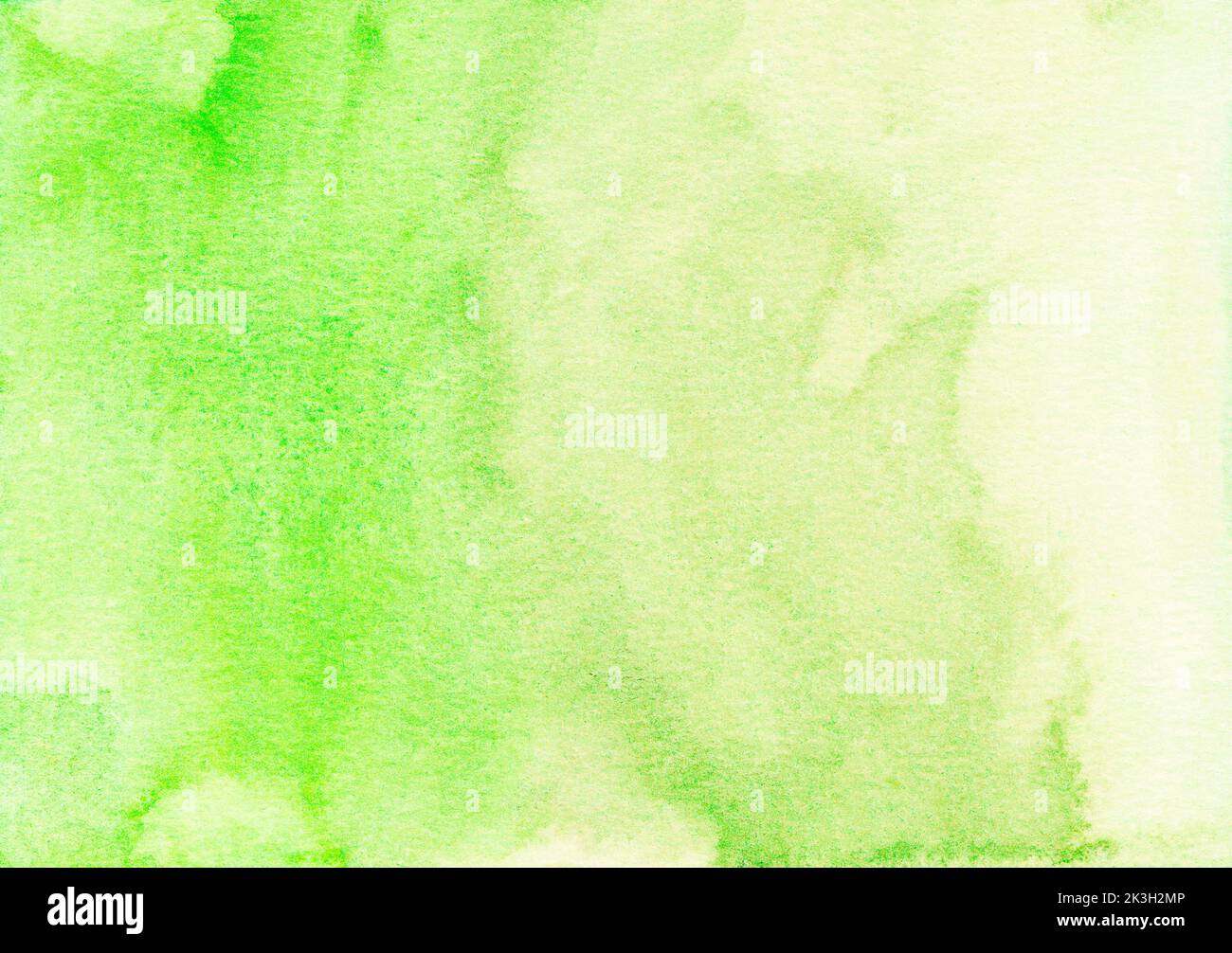 Watercolor light green yellow ombre background texture. Watercolour