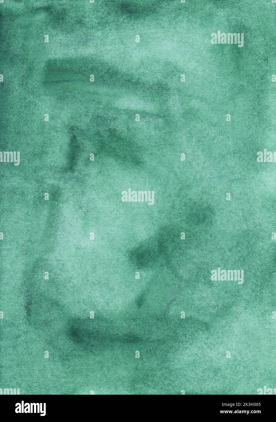 Watercolor sea green background texture. Aquarelle abstract green-blue ...