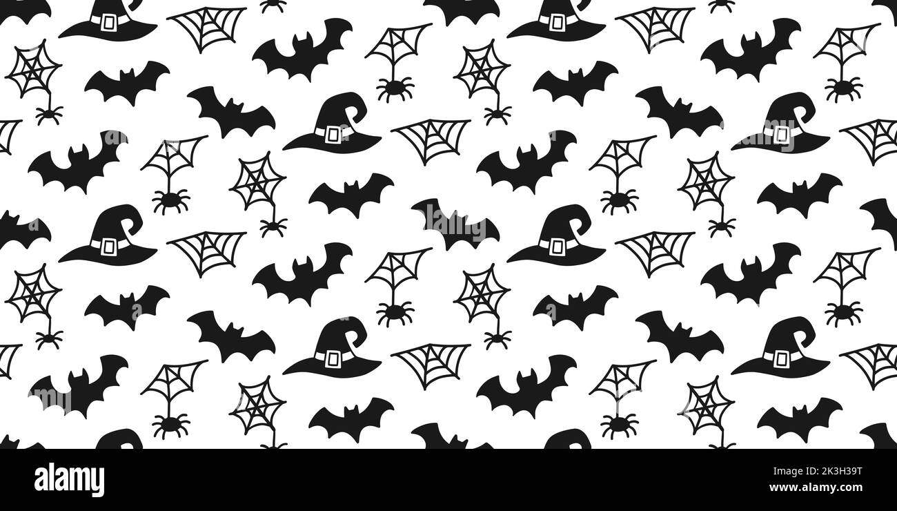 Halloween Cute Vector Seamless Pattern Texture Stock Vector Image & Art ...
