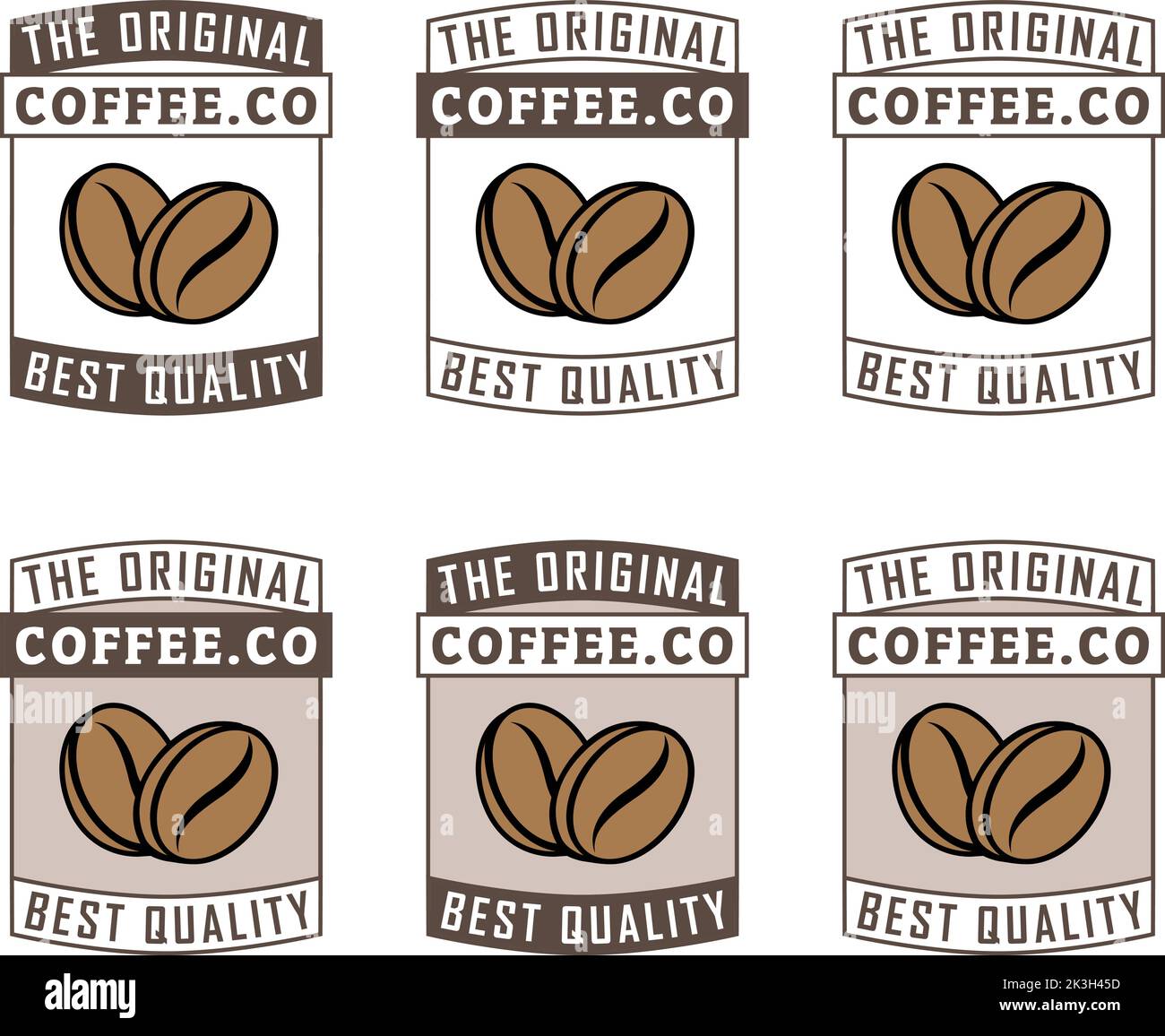 Coffee Beans Icon isolated on a White Background Stock Vector