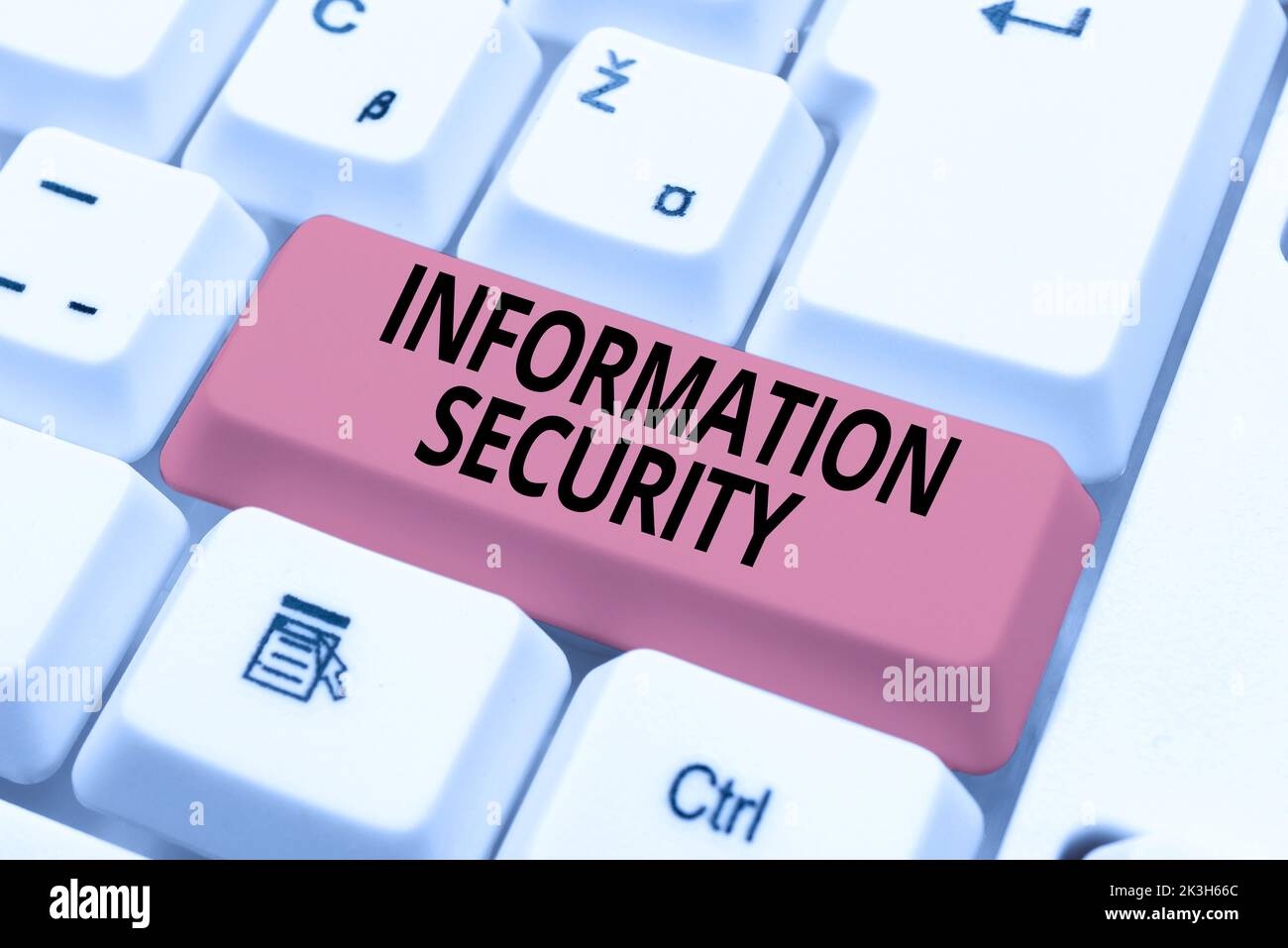 Conceptual display Information Security. Word for INFOSEC Preventing Unauthorized Access Being Protected Stock Photo