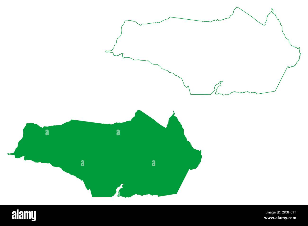 Ipueiras municipality (Ceará state, Municipalities of Brazil, Federative Republic of Brazil) map vector illustration, scribble sketch Ipueiras map Stock Vector