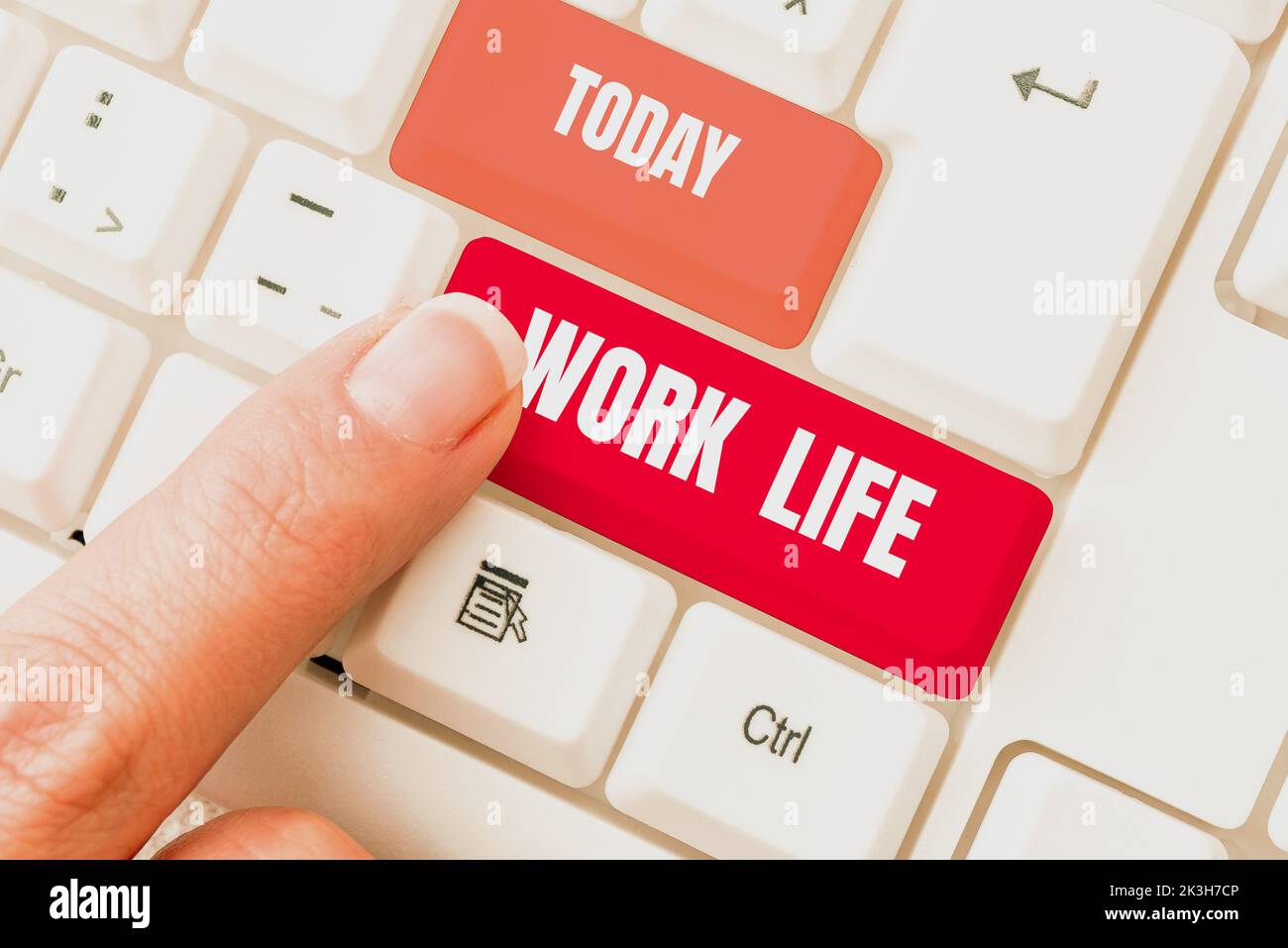 Handwriting text Work Life. Internet Concept An everyday task to ern ...