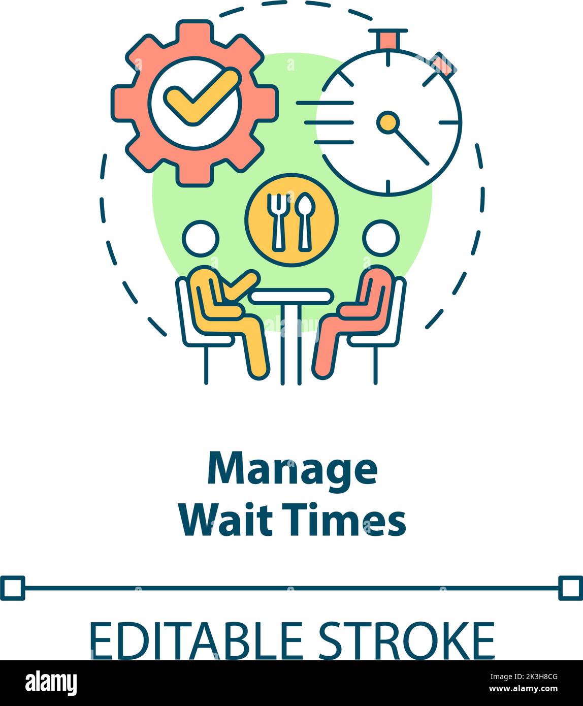 Manage wait times concept icon Stock Vector Image & Art Alamy