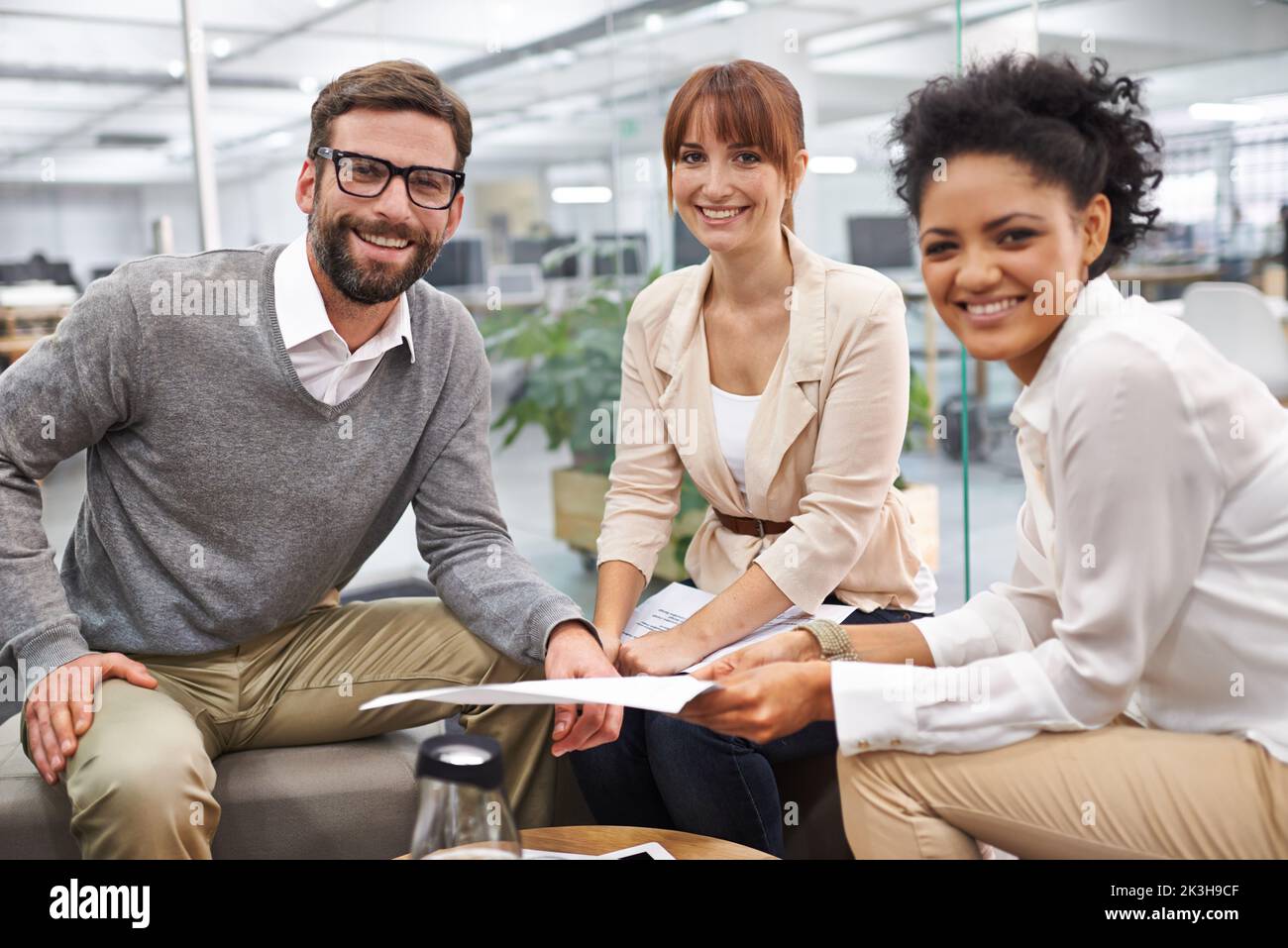 Positivity in the work place. a group of young professionals at work. Stock Photo