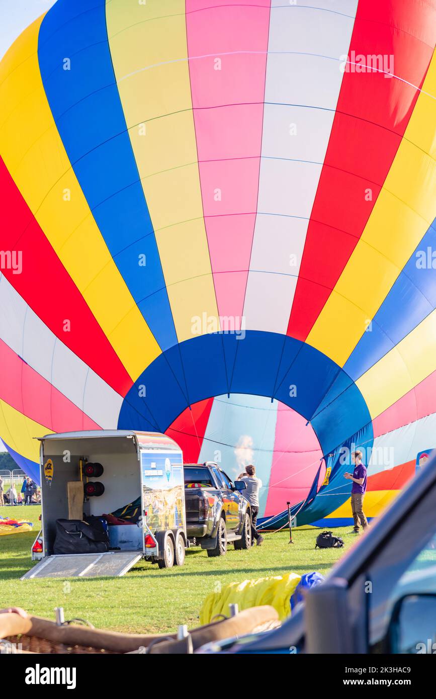 Hot Air Balloons at Yorkshire Balloon Fiesta Stock Photo Alamy
