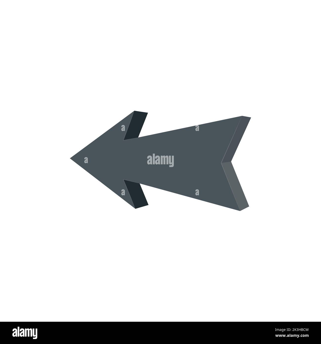 Arrow icon on white background. flat style. arrow icon Stock Vector