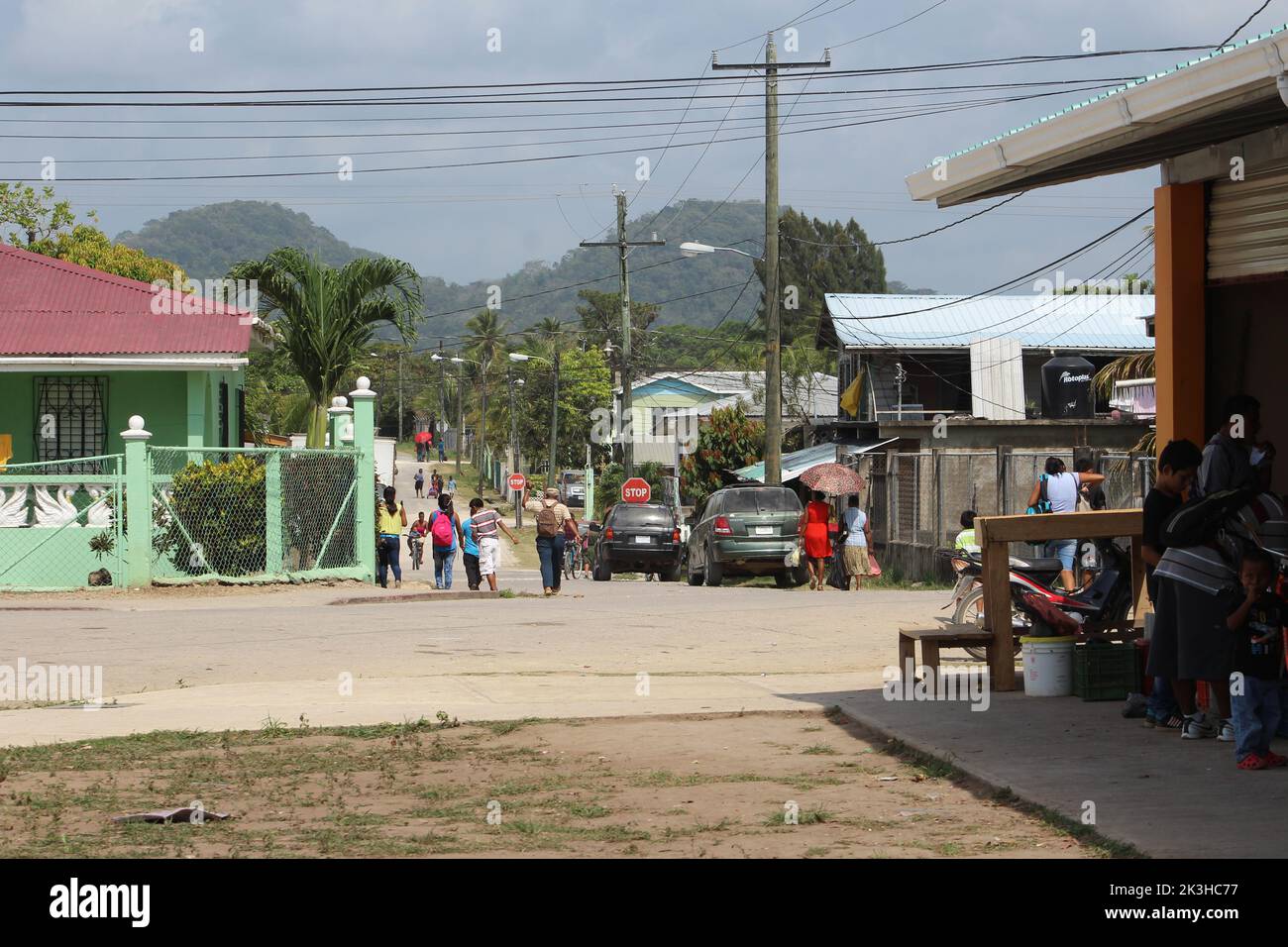 PUNTA GORDA, BELIZE March 29, 2016 corner of Prince Street and main