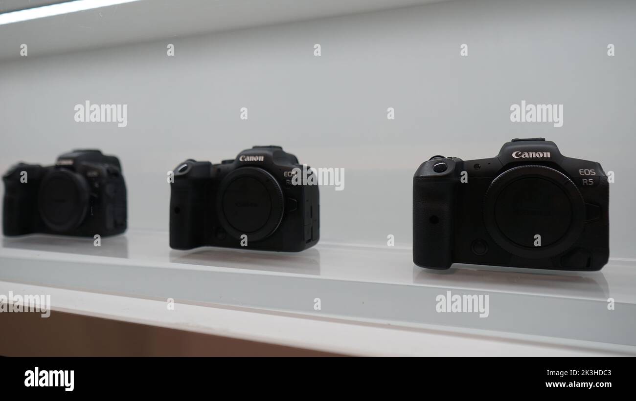 Canon Mirrorless, Canon EOS R Series The Photography Show, NEC, Birmingham Stock Photo Alamy