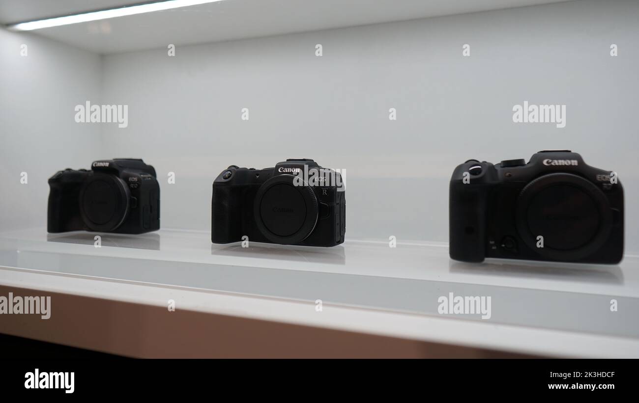 Canon Mirrorless, Canon EOS R Series The Photography Show, NEC, Birmingham Stock Photo Alamy