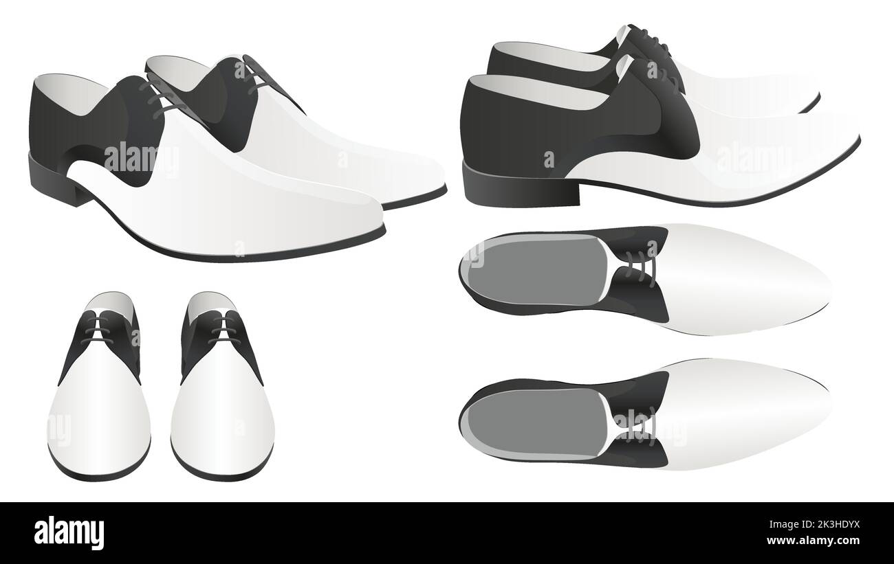 Mens shoes white background Stock Vector Images - Alamy