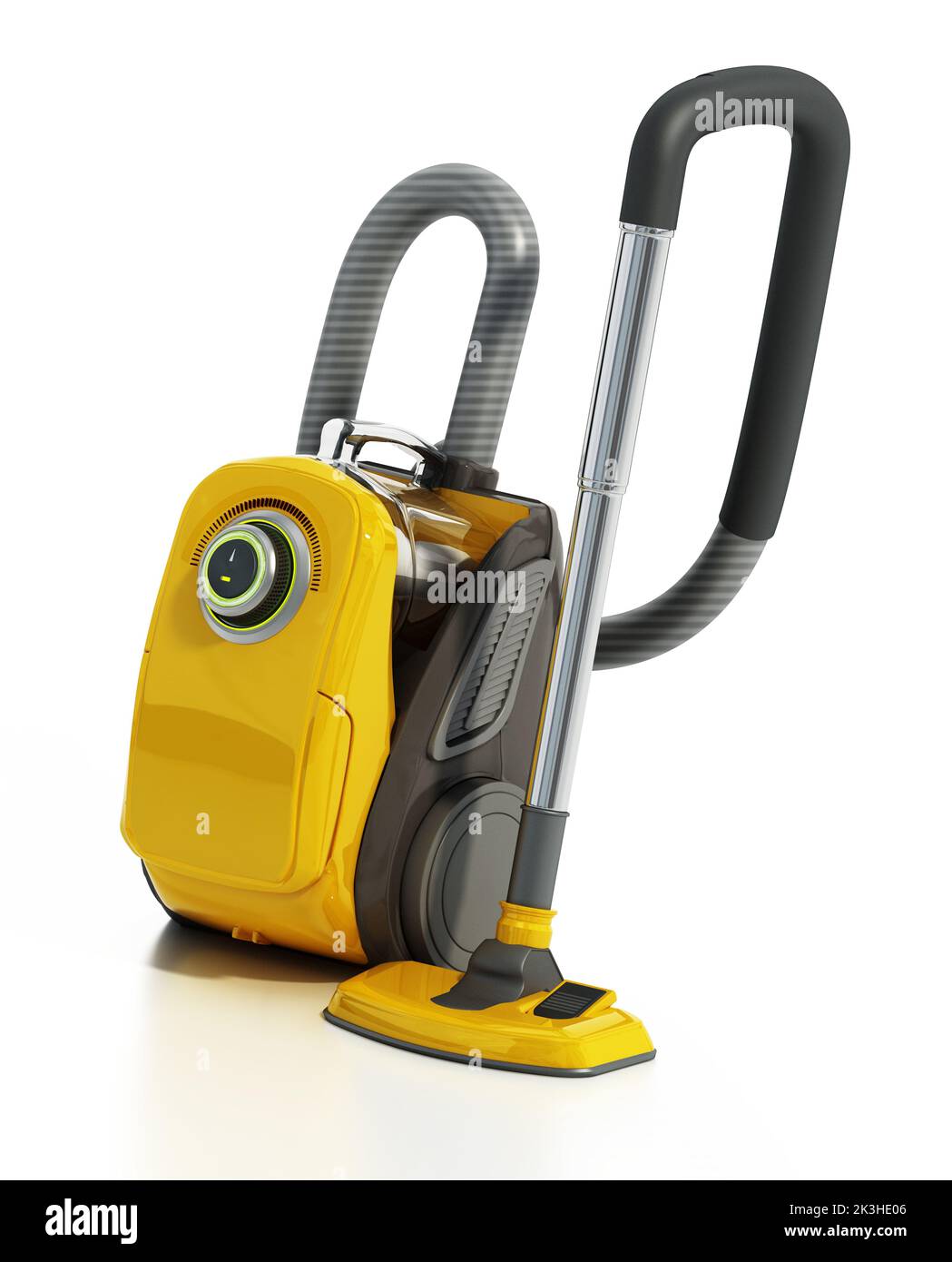 Vacuum cleaner isolated on white background. 3D illustration. Stock Photo