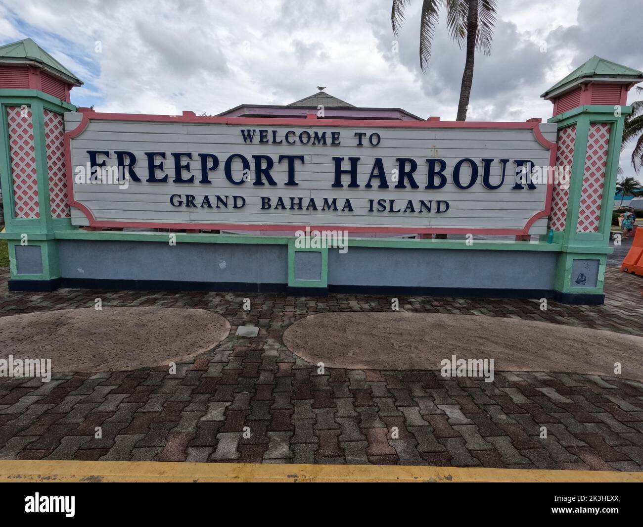 FREEPORT, GRAND BAHAMA ISLAND APRIL 29, 2022 A sign